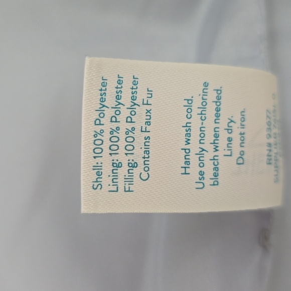 THEREABOUTS GIRLS SILVER "SHIMMER" PUFFER HOODED WINTER COAT SIZE XL 18.5 PLUS - Picture 7 of 16